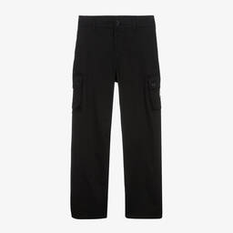 Dolce & Gabbana-Teen Boys Black Gabardine Trousers | Childrensalon Outlet