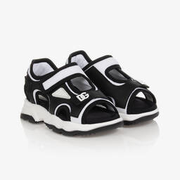 Dolce & Gabbana-Черно-белые сандалии DG | Childrensalon Outlet