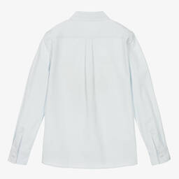 Dolce & Gabbana-Teen Boys Blue Cotton Shirt | Childrensalon Outlet