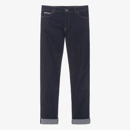 Dolce & Gabbana-Teen Boys Blue Denim Jeans | Childrensalon Outlet