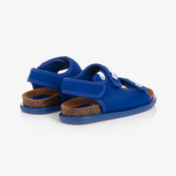 Dolce & Gabbana-Teen Boys Blue Logo Sandals | Childrensalon Outlet