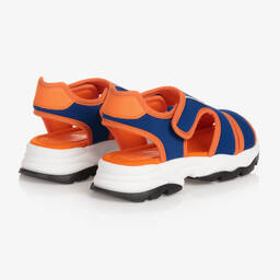 Dolce & Gabbana-Teen Boys Blue & Orange Sandals | Childrensalon Outlet