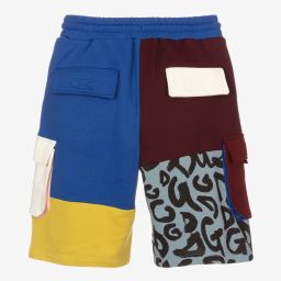 Dolce & Gabbana-شورت تينز ولادي قطن بطبعة ملونة | Childrensalon Outlet