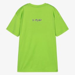 Dolce & Gabbana-Teen Boys Green Logo T-Shirt | Childrensalon Outlet