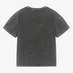 Dolce & Gabbana-Teen Boys Grey Cotton T-Shirt | Childrensalon Outlet