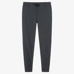 Dolce & Gabbana-Teen Boys Grey Wool Smart Joggers | Childrensalon Outlet