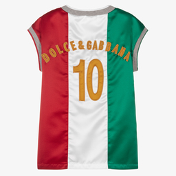 Dolce & Gabbana-Teen Boys Italia Logo Top | Childrensalon Outlet