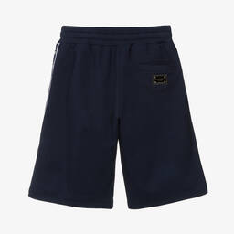 Dolce & Gabbana-Синие хлопковые шорты DG | Childrensalon Outlet