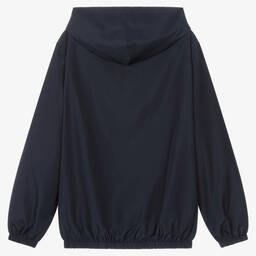 Dolce & Gabbana-Синяя куртка с капюшоном | Childrensalon Outlet