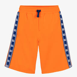 Dolce & Gabbana-Teen Boys Orange Cotton DG Tape Shorts | Childrensalon Outlet