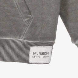 Dolce & Gabbana-Teen Boys Washed Grey Re-Edition Hoodie | Childrensalon Outlet