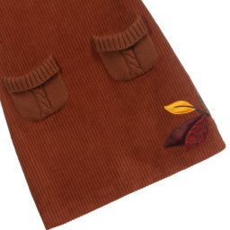 Dolce & Gabbana-Teen Brown Corduroy Dress | Childrensalon Outlet