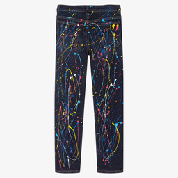 Dolce & Gabbana-Джинсы с брызгами краски для подростков | Childrensalon Outlet