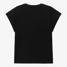 Dolce & Gabbana-Черная хлопковая футболка | Childrensalon Outlet