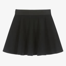 Dolce & Gabbana-Teen Girls Black Cotton Jersey Skater Skirt | Childrensalon Outlet