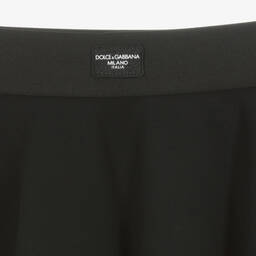 Dolce & Gabbana-Teen Girls Black Cotton Jersey Skater Skirt | Childrensalon Outlet