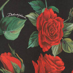 Dolce & Gabbana-Черные хлопковые джоггеры с розами | Childrensalon Outlet