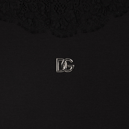 Dolce & Gabbana-Teen Girls Black Lace Dress  | Childrensalon Outlet