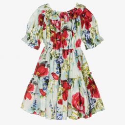 Dolce & Gabbana-Платье с цветами для девочек-подростков | Childrensalon Outlet