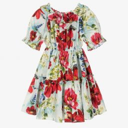 Dolce & Gabbana-Платье с цветами для девочек-подростков | Childrensalon Outlet