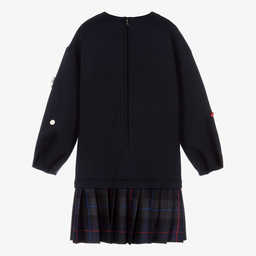 Dolce & Gabbana-Teen Girls Navy Blue Dress  | Childrensalon Outlet