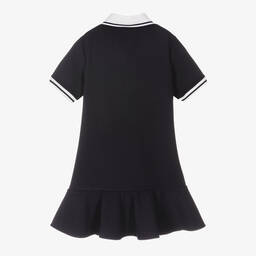 Dolce & Gabbana-Teen Girls Navy Blue Polo Dress | Childrensalon Outlet