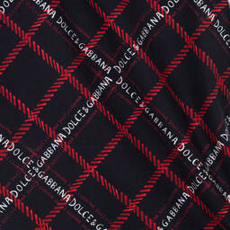 Dolce & Gabbana-Сине-белое хлопковое платье | Childrensalon Outlet