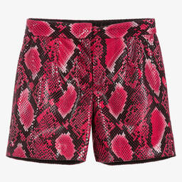 Dolce & Gabbana-Teen Girls Pink & Black Shorts | Childrensalon Outlet
