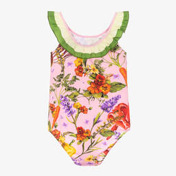 Dolce & Gabbana-Розовый купальник с принтом Farmer для девочек-подростков | Childrensalon Outlet