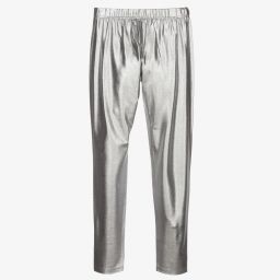 Dolce & Gabbana-Teen Girls Silver Leggings | Childrensalon Outlet