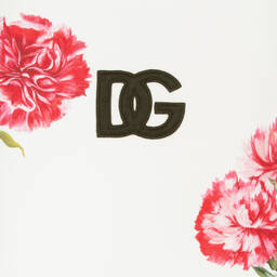 Dolce & Gabbana-Белый хлопковый свитшот с гвоздиками | Childrensalon Outlet