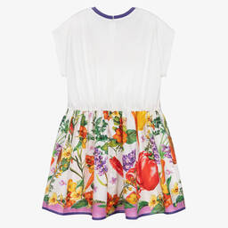 Dolce & Gabbana-Teen Girls White Cotton Farmer Girl Dress | Childrensalon Outlet