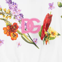 Dolce & Gabbana-Teen Girls White Cotton Farmer Girl Dress | Childrensalon Outlet