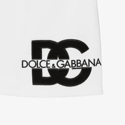 Dolce & Gabbana-Белая юбка из хлопкового джерси для девочек-подростков | Childrensalon Outlet