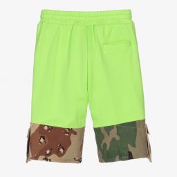 Dolce & Gabbana-Teen Green Camouflage Shorts | Childrensalon Outlet