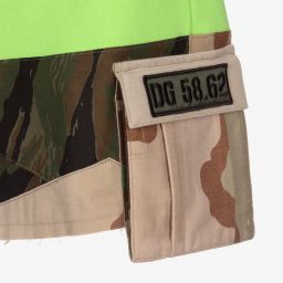 Dolce & Gabbana-Teen Green Camouflage Shorts | Childrensalon Outlet
