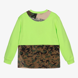 Dolce & Gabbana-Зеленый хлопковый свитшот для подростков | Childrensalon Outlet