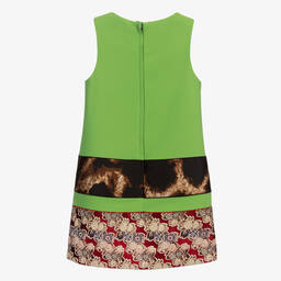 Dolce & Gabbana-Зеленое платье-шифт для подростков | Childrensalon Outlet