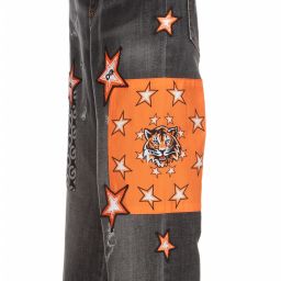 Dolce & Gabbana-Teen Grey & Orange Logo Jeans | Childrensalon Outlet
