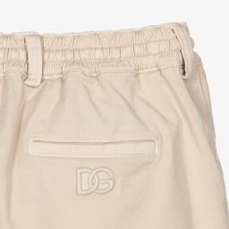 Dolce & Gabbana-Кремовые хлопковые шорты для подростков | Childrensalon Outlet