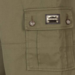 Dolce & Gabbana-Шорты карго цвета хаки для подростков | Childrensalon Outlet