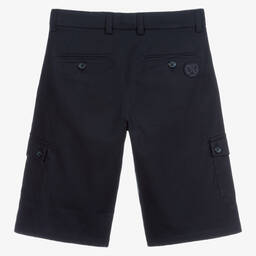 Dolce & Gabbana-Teen Navy Blue Cargo Shorts | Childrensalon Outlet