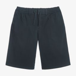 Dolce & Gabbana-Teen Navy Blue Cotton Shorts | Childrensalon Outlet