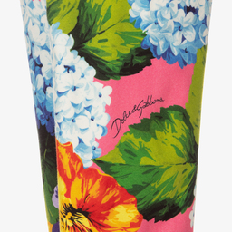 Dolce & Gabbana-Розовые легинсы с гортензиями для подростков | Childrensalon Outlet