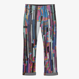 Dolce & Gabbana-Teen Pink Striped Denim Jeans | Childrensalon Outlet