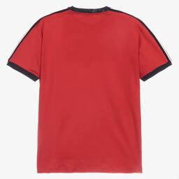 Dolce & Gabbana-Teen Red Logo T-Shirt | Childrensalon Outlet