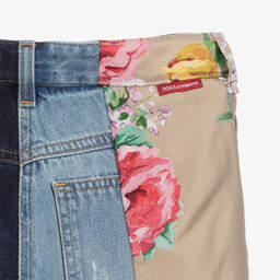 Dolce & Gabbana-Teen Regular-Fit Denim Shorts | Childrensalon Outlet