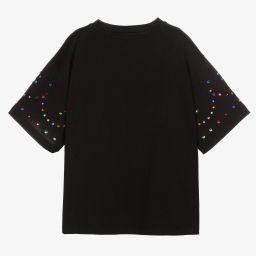 Dolce & Gabbana-Футболка DG со стразами для подростков | Childrensalon Outlet