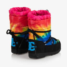Dolce & Gabbana-Teen Tie Dye Logo Snow Boots | Childrensalon Outlet