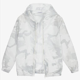 Dolce & Gabbana-Teen White Camo Jacket | Childrensalon Outlet